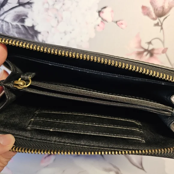 FOSSIL black Leather medium Wallet - Picture 11 of 13